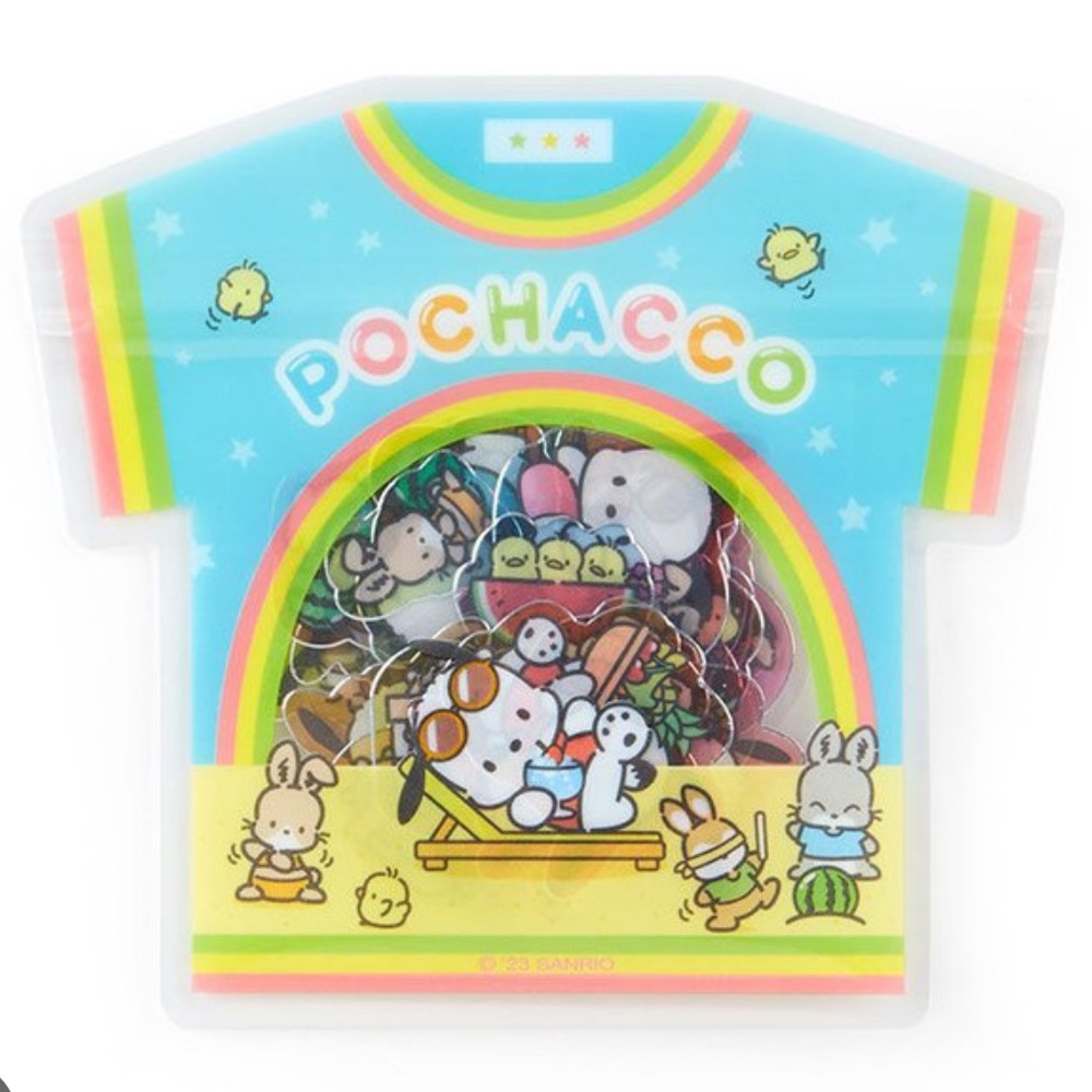 ✅Sanrio Summer Stickers Set Pochacco NEW!